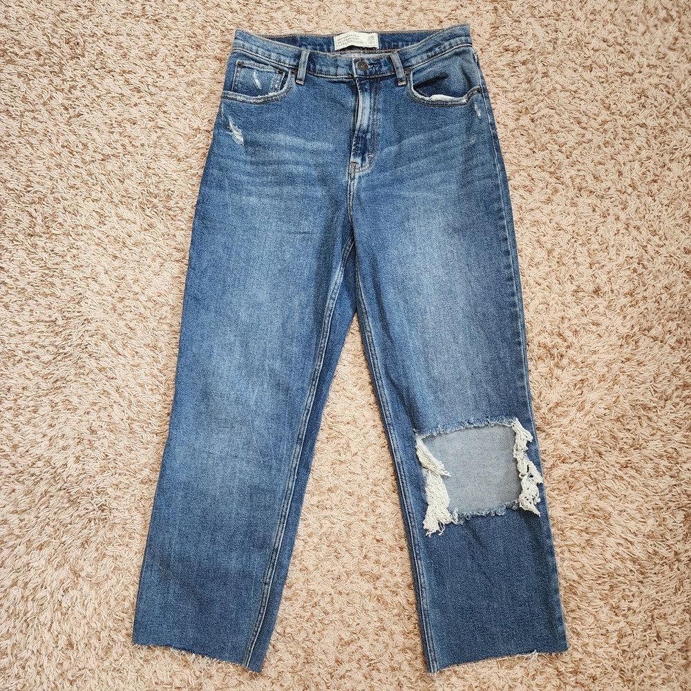 Abercrombie & Fitch 90s‎ Straight Ultra High Rise Women Sz 28 6s